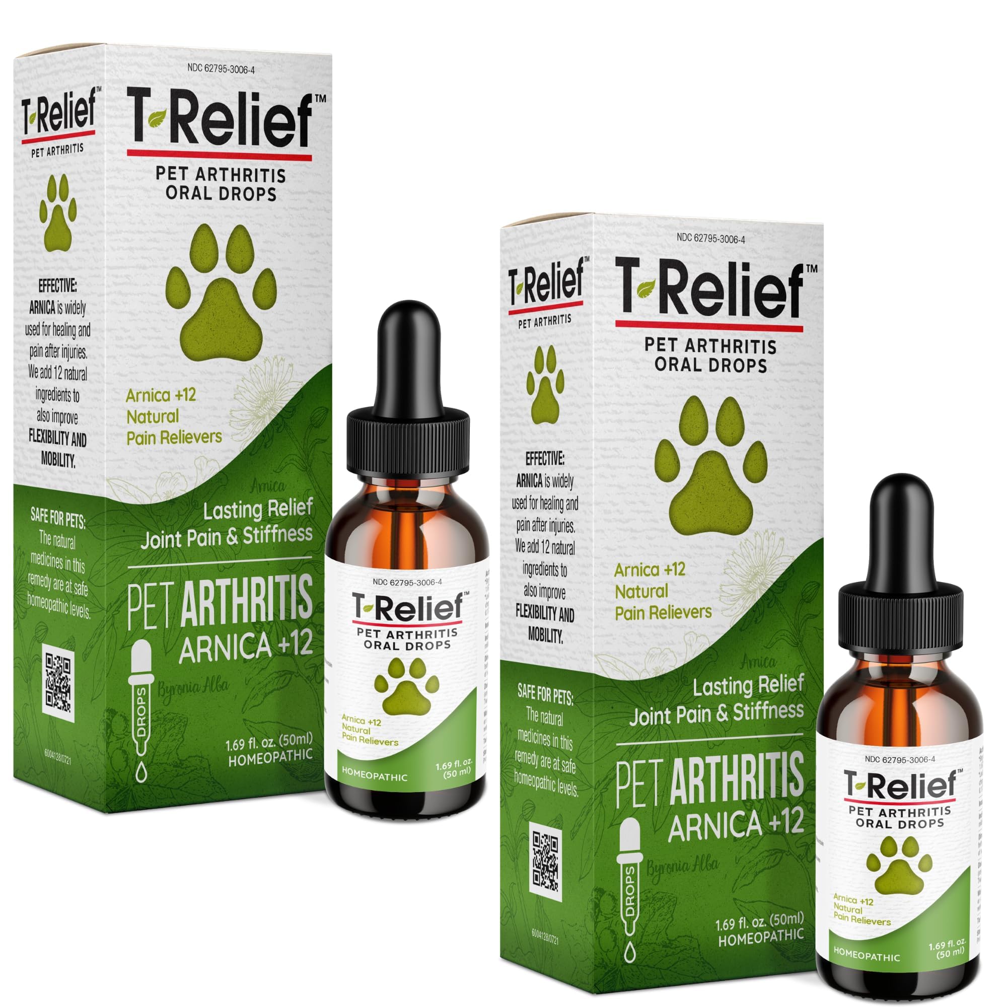 Gotas Para Alívio Da Artrite Medinatura T-relief Pet 50 Ml (pacote Com 2)