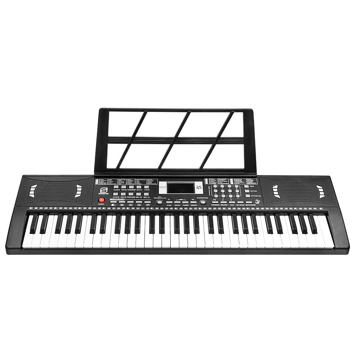 Teclado 61 Teclas Funções Profissionais Display Mic Sonoros