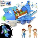 Brinquedo Avião Interativo Azul Infantil Meninos Entrega