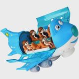 Brinquedo Avião Infantil Masculino Azul Educativo Interativo