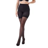 Meias Spanx Fashion Tight End, Meia-calça Transparente, Muito Preta