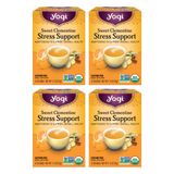Chá De Ervas Yogi Sweet Clementine Stress Support 64 Saquinhos De Chá