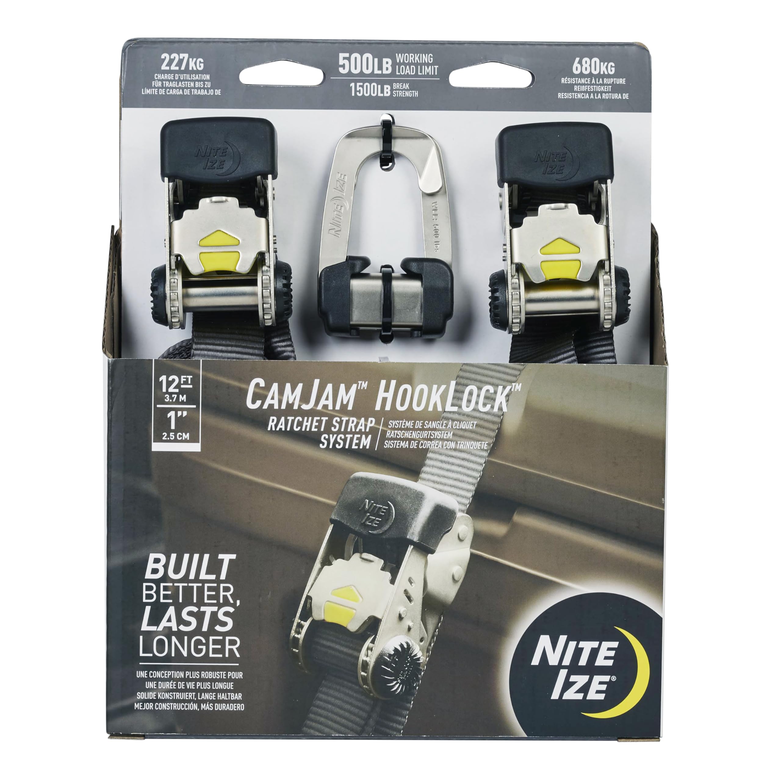 Ratchet Strap System Nite Ize Camjam Hooklock Heavy-duty (pacote Com 2)