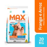 Ração Max Para Cães Filhotes De Porte Médio E Grande Sabor Frango E Arroz - 20 Kg