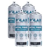 Tinta Spray Polar Satin Black Direct To Rust 400ml