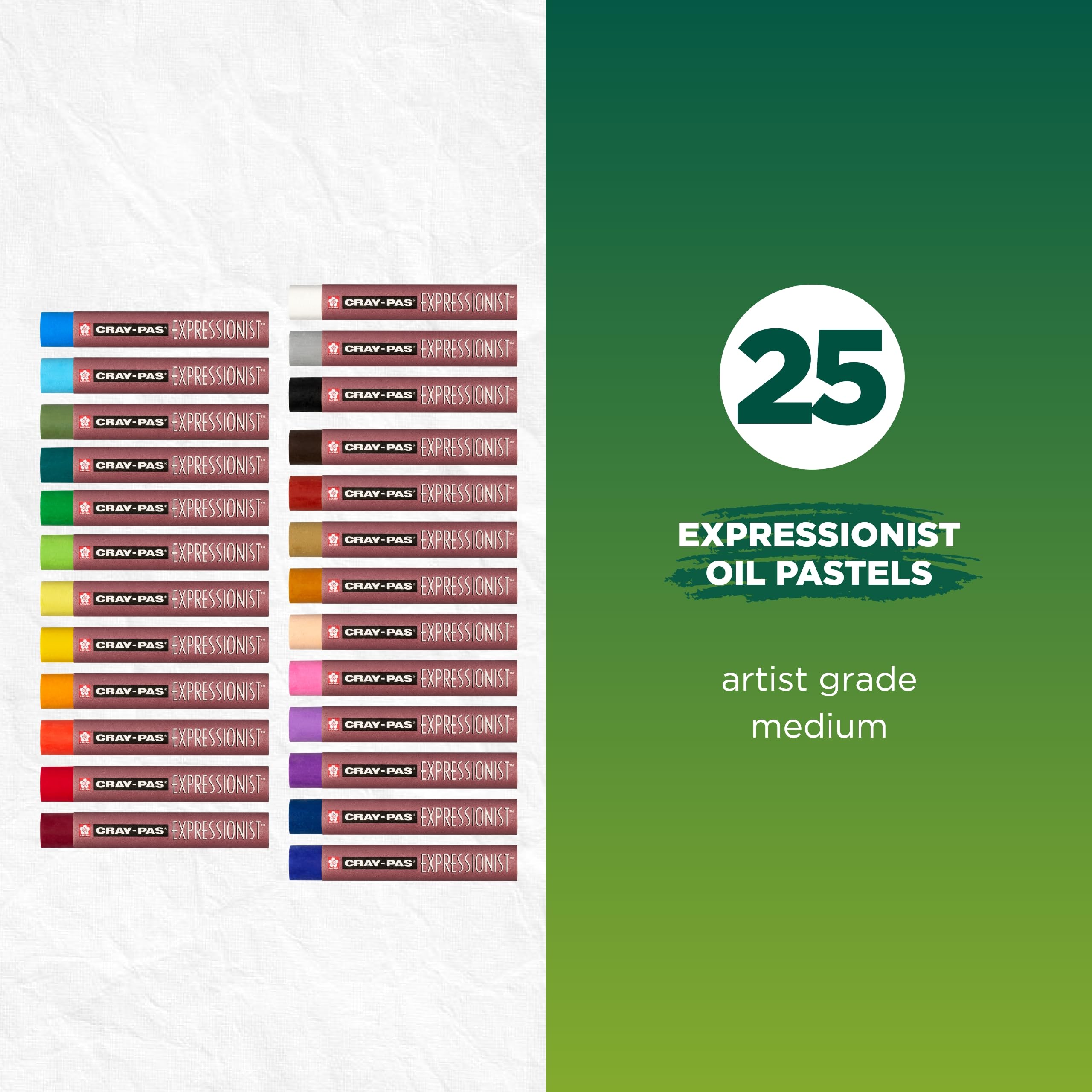 Conjunto De Pastel A Óleo Sakura Cray-pas Expressionist 25 Cores