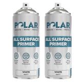 Tinta Spray Primária Polar All Surface Matte White 400ml X2