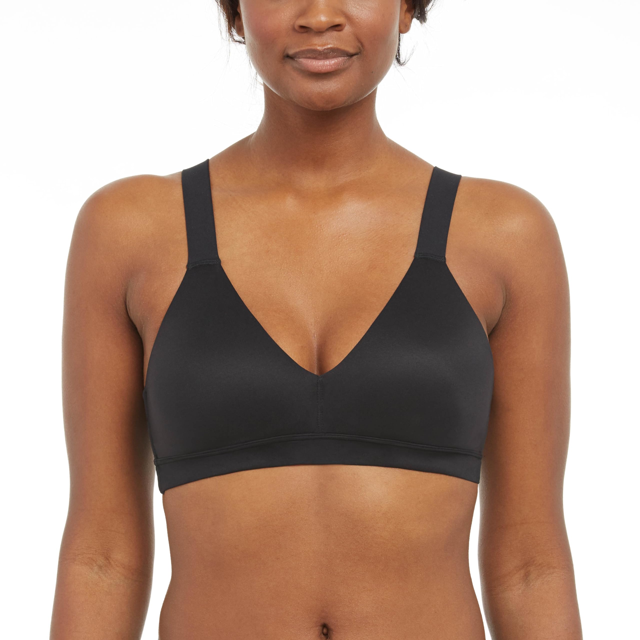 Bralette Spanx Sutiã! Forrado Levemente, Muito Preto Para Mulheres