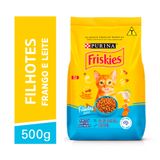 Ração Friskies Para Gatos Filhotes Sabor Frango, Leite E Cenoura - 500 G