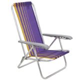 Cadeira De Praia Bali Roxo E Amarelo - 92900103 - Tramontina Tramontina