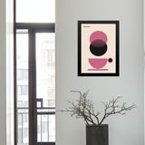 Quadro Bauhaus Xícara De Café - Rosa 45x34cm