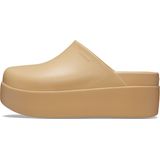 Sapatos Crocs Dylan Clog Mule Platform Para Mulheres, Tamanho De Trigo, 10 De Largura