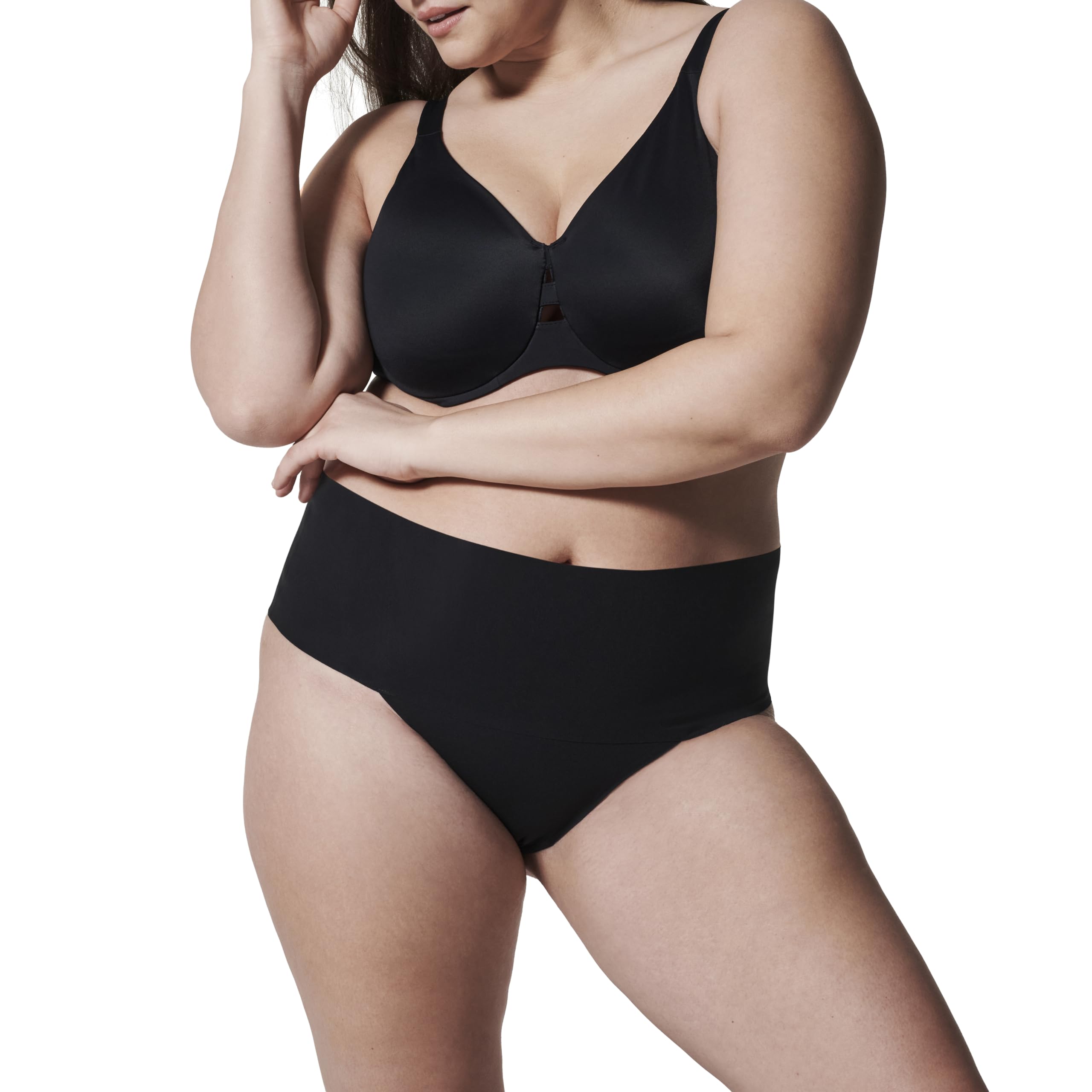 Tanga Shapewear Spanx Undie-tectable Comfort Control Preta