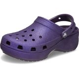 Sapatos Crocs Classic Platform Glitter Clog Women Dark Iris 11