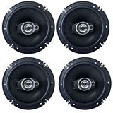 4 Alto Falantes Triaxial 6 Polegadas 110w Rms 4ohms Carros
