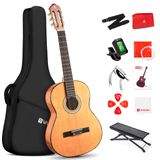 Guitarra Clássica Vangoa 36 Cm, 6 Cordas De Nylon Com Kit De Pacote
