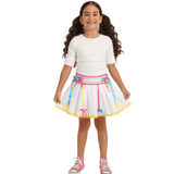 Saia Festa Junina Infantil Branca Noivinha Com Fitas Coloridas Gg