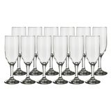 Conjunto De Taças Nadir 195ml Gallant Champagne - Embalagem Com 12 Peças