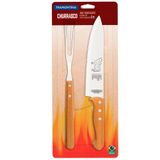 Conjunto Para Churrasco Tramontina Inox 2 Peças Natural