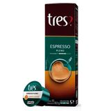 Cápsula De Café Expresso Tres 3 Corações, Pleno - Embalagem Com 10 Unidades