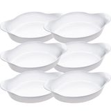 Conjunto De Assadeiras Marinex Opaline Oval Grande 1,4 Litros - 6 Peças