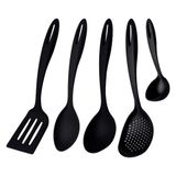 Conjunto De Utensilios Tramontina Ability Nylon Preto 5 Peças