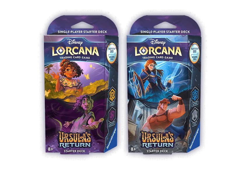 Decks Iniciais Lorcana Tcg Ursula's Return Com 2 Decks
