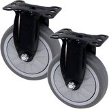 Kit 4 Rodinhas Roda Rodizio Reforçado Anti Risco De 125x32mm