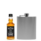 Kit Cantil Em Inox Com Miniatura Jack Daniel&#39;s