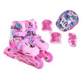 Kit Patins Inline 32 À 35 Angel Disney Rosa