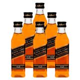 Miniatura Whisky Johnnie Walker Black Label 50ml 6 Unidades