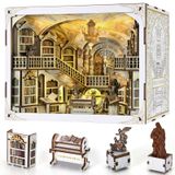 Kit De Livros Diy Em Miniatura Dollhouse Book Nook Kit Minicity Library Of Gods