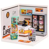 Loja De Suprimentos Para Modelos Em Miniatura Do Dollhouse Kit Robotime Com Led