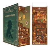 Book Nook Kit Tonecheer Wooden 3d Puzzle Bookend Prateleira