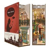 Book Nook Kit Tonecheer Diy 3d Quebra-cabeça De Madeira Com Luz Led