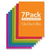 Folhas De Madeira A Laser Robotime Wb125 3mm 30x40cm, Pacote Com 7