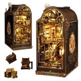 Book Nook Kit Ourmiao Mechanical Rhythm Com Luzes De Sensor