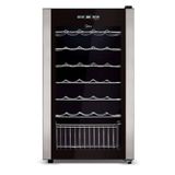 Adega Climatizada De Vinhos Midea 34 Garrafas Com Painel Touch 127v Preto - Wbb341