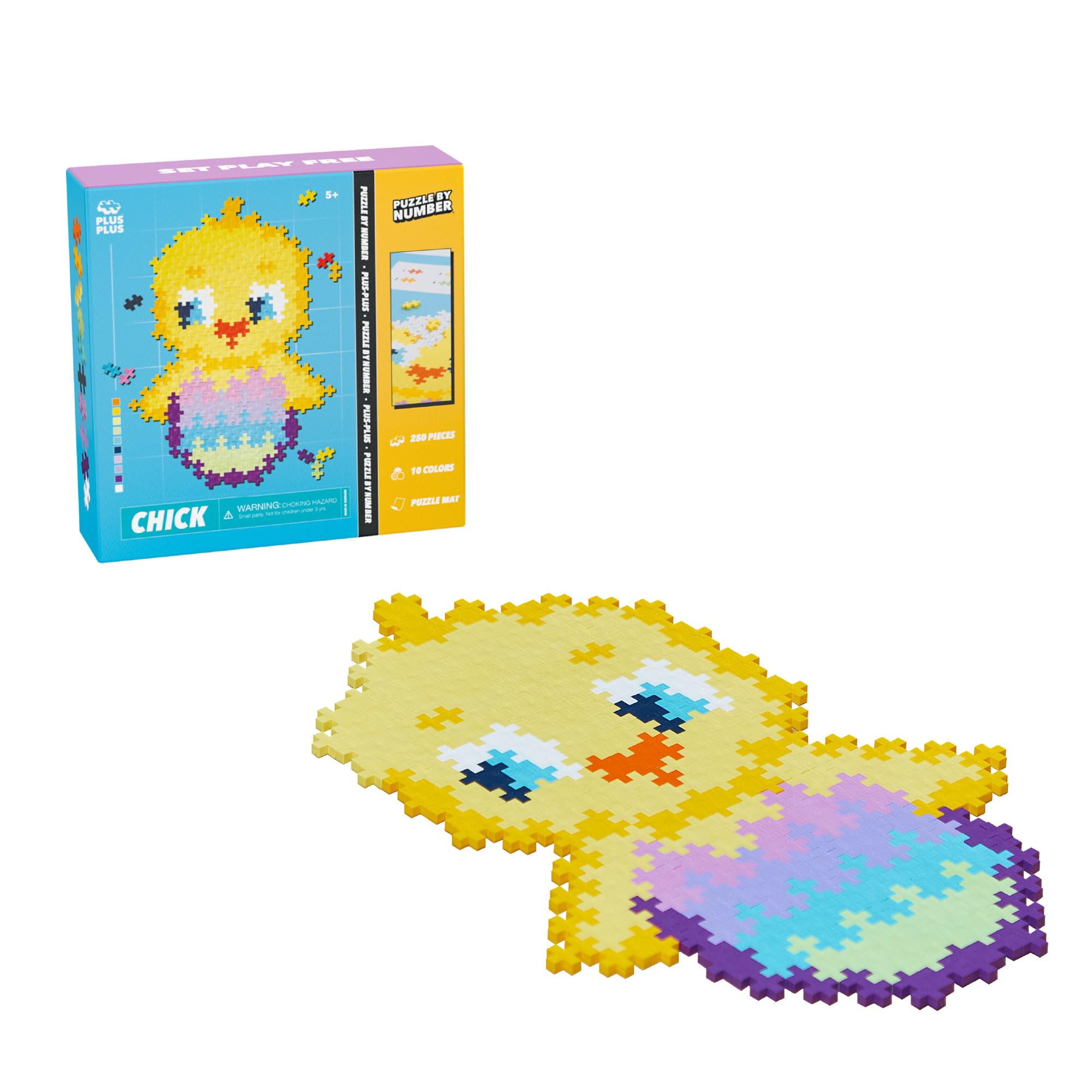 Puzzle Plus Plus Puzzle By Number 250 Pieces Chick