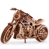 Quebra-cabeça 3d: Truque De Madeira Para Motocicleta Com Motor De Elástico