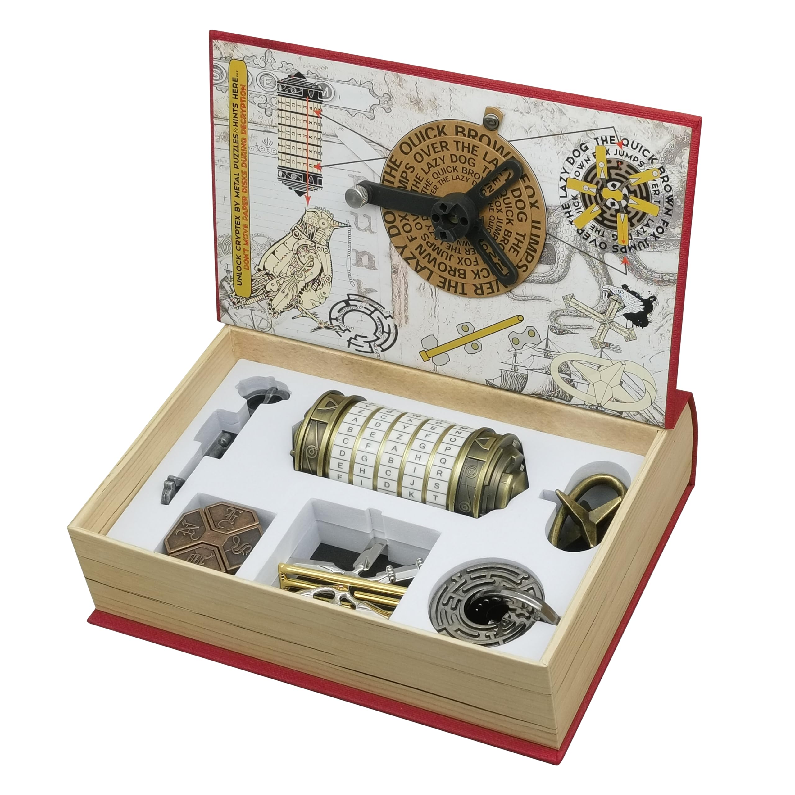 Conjunto De Caixas De Quebra-cabeça Nordistrict Cryptex 6pcs Brain Teasers