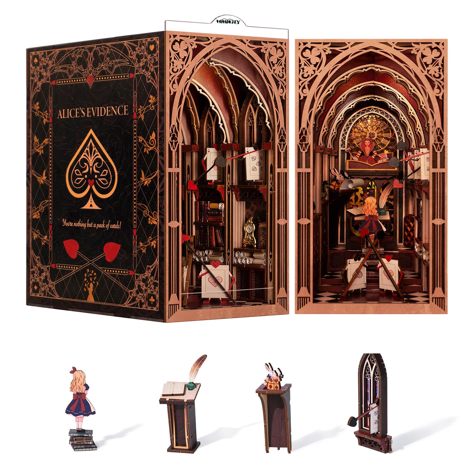 Kit De Cadernos De Livros Diy Em Miniatura Dollhouse Minicity Alice No País Das Maravilhas