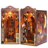 Book Nook Kit Jioustoy Diy Magic Library Com Led Para Adultos