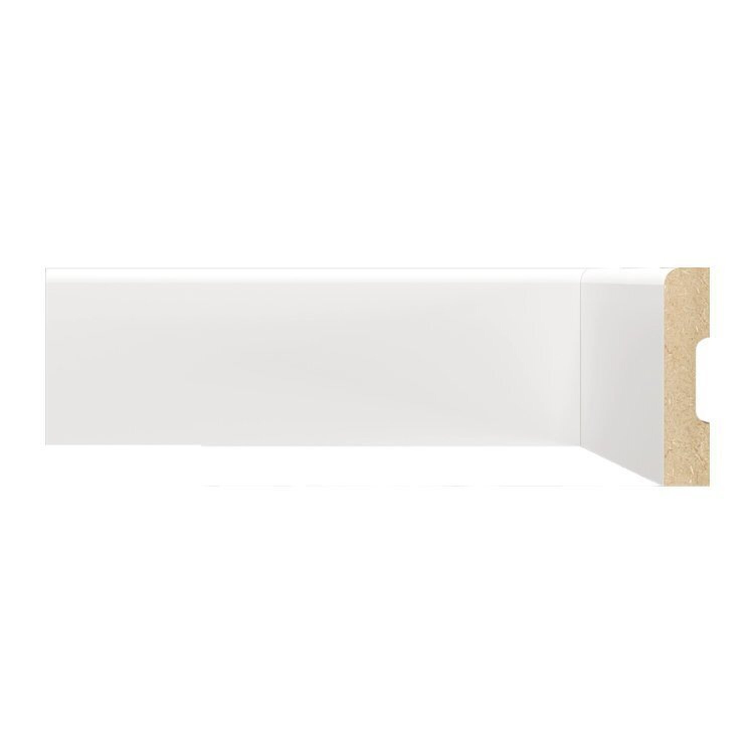Kit Com 15 Barras Rodapé Mdf 700 Moldufama 15mmx7cm Metro Linear 36m Branco