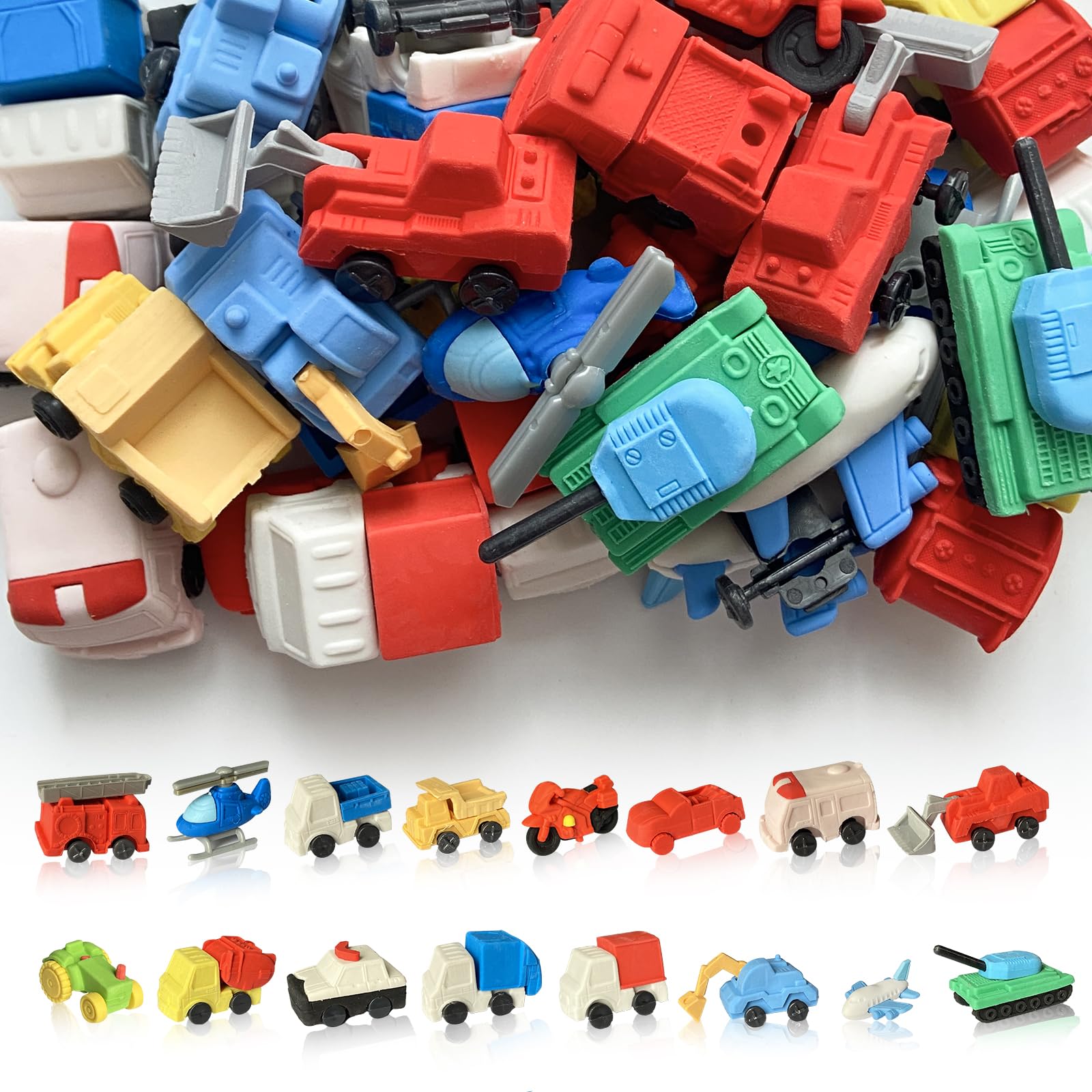 Car Erasers Kaemi, 32 Peças, Mesa, Animais De Estimação Para Crianças, Brinquedos De Sala De Aula