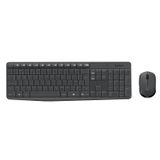 Combo Teclado e Mouse sem fio Logitech MK235 com Conexão USB, Pilhas Inclusas e Layout ABNT2