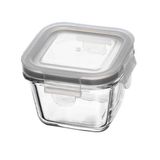 Pote Hermético Com Tampa Quadrado 150ml Vidro Lyor