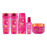 Kit Elseve Liso Dos Sonhos 2 Sh 200ml+cond+creme Trat+serum