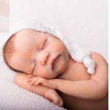 Bebê Reborn Silicone Sólido Levi Menino Dormindo