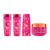 Kit Elseve Liso Dos Sonhos 2 Sh 200ml+cond 200ml+creme Trat